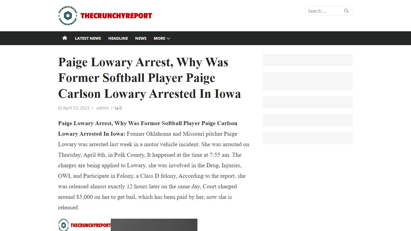 Paige Lowary Arrest, Why Was Former Softball Player Paige Carlson ...
